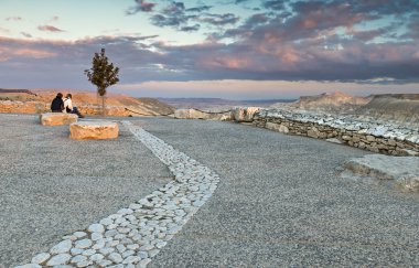 Doğal görünümü üzerinde Ein Avdat Milli Parkı