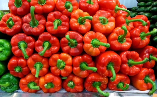 Sweet red peppers — Stock Photo, Image