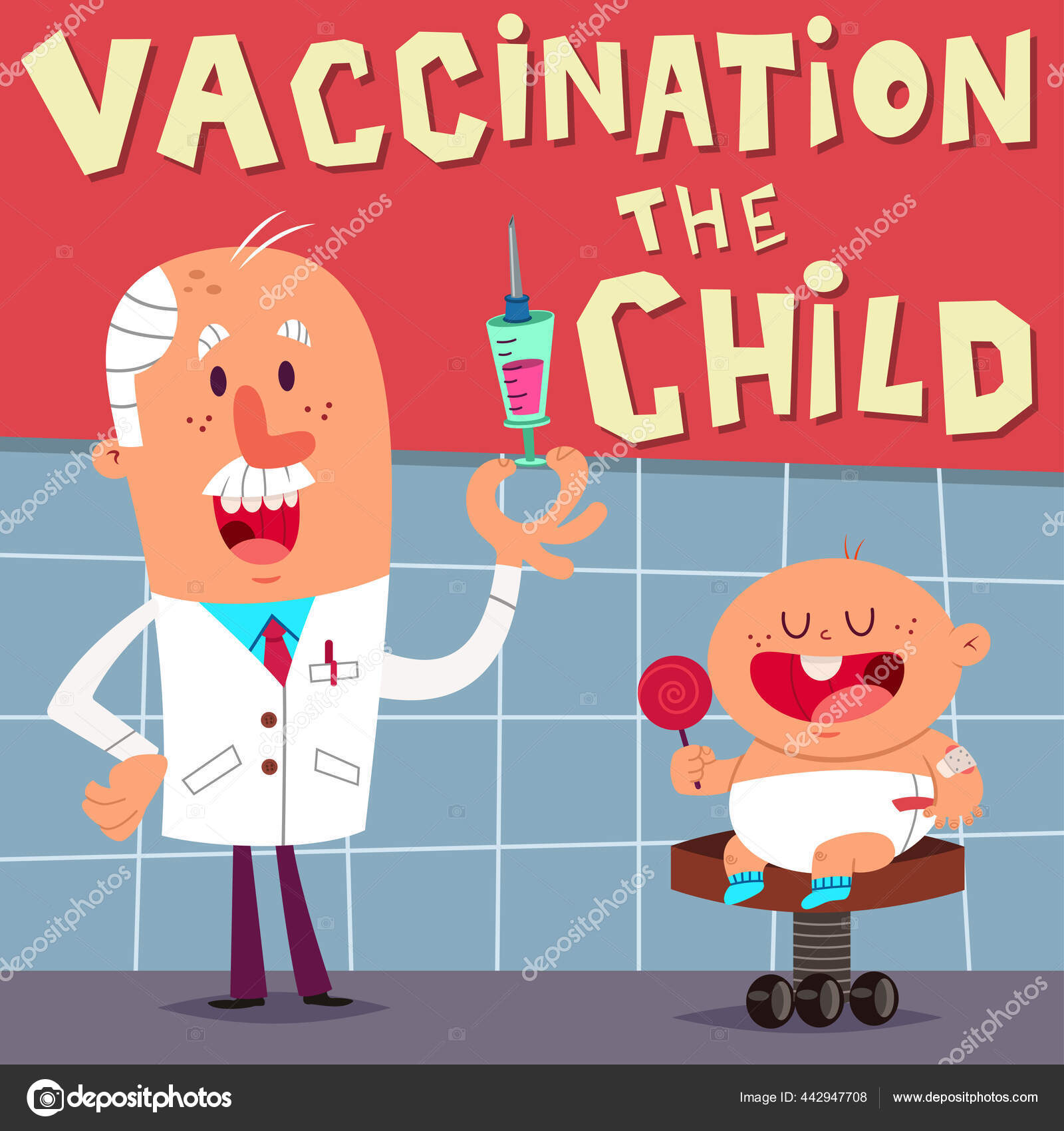 A Seringa De Desenho Animado Fofo Sorri E Mostra O Gesto Certo. Instrumento  Médico Em Estilo Infantil Isolado Em Branco Ilustração do Vetor -  Ilustração de medicina, vacina: 214880849