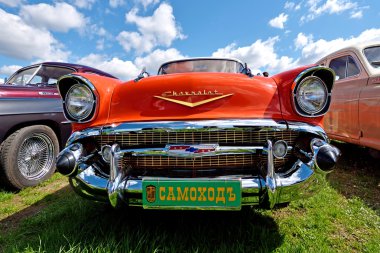 Kiev, Ukrayna - 23 Nisan 2016: Vintage araba Chevrolet Bel Air bir