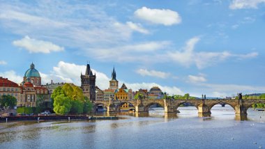 Büyülü yatay, Charles Köprüsü Prag, Çek Cumhuriyeti 