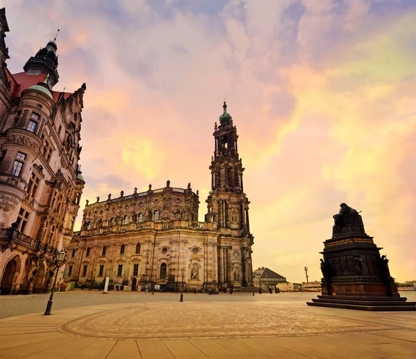 Catholic Court Church (Katholische Hofkirche) — Stock Photo, Image