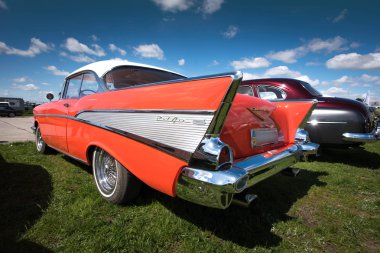 Kiev, Ukrayna - 23 Nisan 2016: Vintage araba Chevrolet Bel Air bir