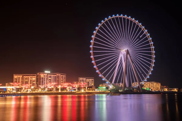 Dubai Nin Gözüyle Jumeirah Sahilinde Güzel Bir Akşam Manzarası — Stok fotoğraf