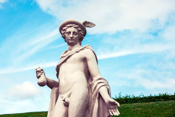 Abstraktes Bild Der Antiken Statue Des Gottes Hermes Merkur Personifizierung — Stockfoto