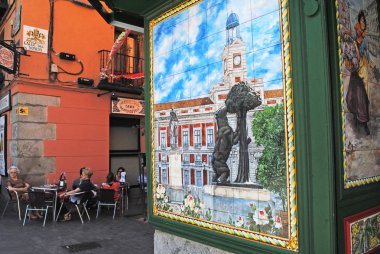 Madrid, İspanya - august19: Madrid (ayı simgesinin resmi 