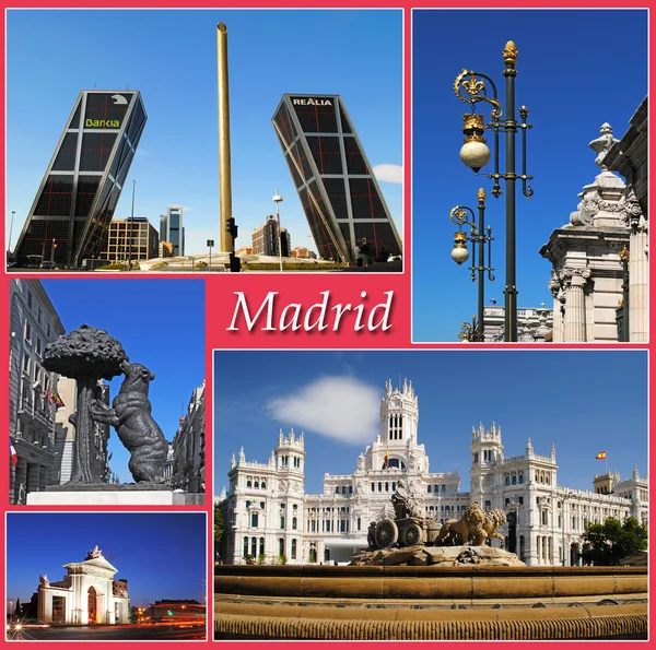 有趣的观点和马德里，欧洲地标 — 图库照片