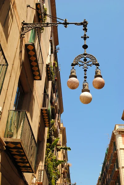 美丽的灯笼，在西班牙巴塞罗那 — 图库照片