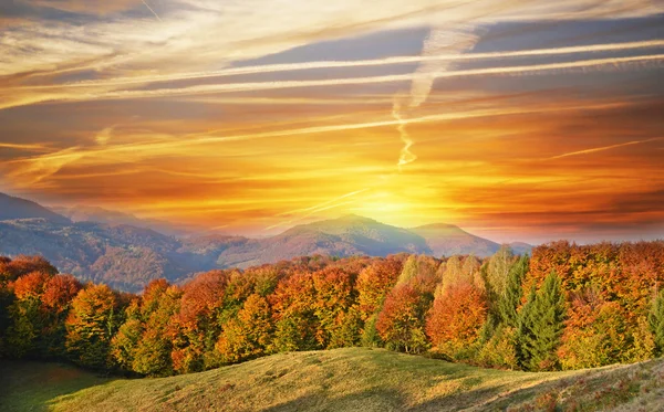 Bulutlar renkli günbatımı güzel desenler — Stok fotoğraf