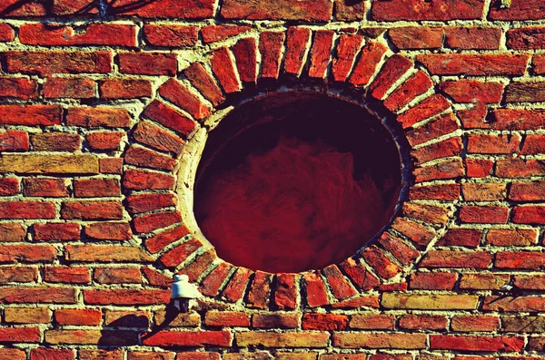 Brick wall texture (abstract background, vintage, grunge - conce — Stock Photo, Image