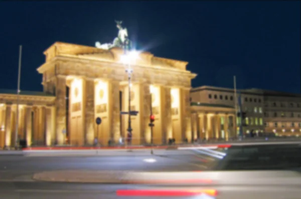 Porta di Brandeburgo a Berlino, Germania. Effetto sfocatura. (Contesto — Foto Stock