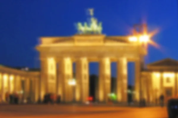 Puerta de Brandeburgo en Berlín, Alemania. Efecto desenfoque. (Antecedentes —  Fotos de Stock