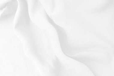 Arkaplan beyaz pamuk kumaş dokusu, soyut, desen. Bu dalga benzeri ve arkaplan ve arkaplan için uygun zarif bir kumaştır.