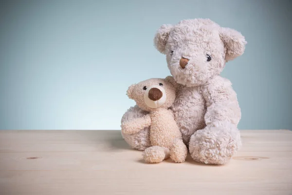 Konzept Familie Liebe Und Valentinsfest Große Und Kleine Braune Teddybären — Stockfoto