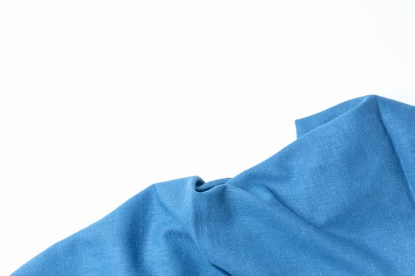 Хлопок Текстиль Волна Красивая Обоев Вид Сверху Синий Светло Серый — стоковое фото