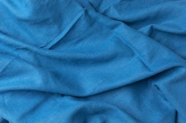 Doku, soyut, arka plan. Pamuk tekstil mavi kumaş lüks yumuşaklık tasarım için yumuşak arkaplan.