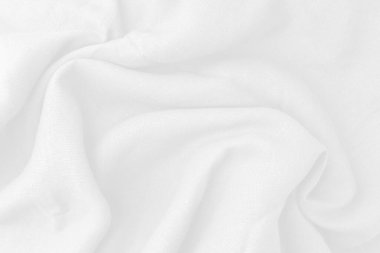 Arkaplan veya arkaplan için beyaz kumaş dokusu, soyut ve desen.