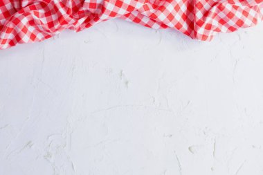 Classic Check Pattern Textile for Food Photography. A classic red and white check pattern fabric that works perfectly as a prop in food photography or for use as a background overlay in advertising.