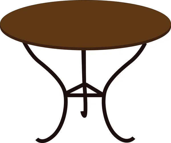 Изометрический классический круглый стол — стоковый вектор