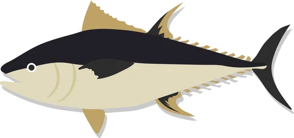 Океанічна риба ізольований вектор — стоковий вектор