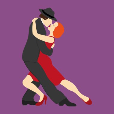 Bir çift tango dans