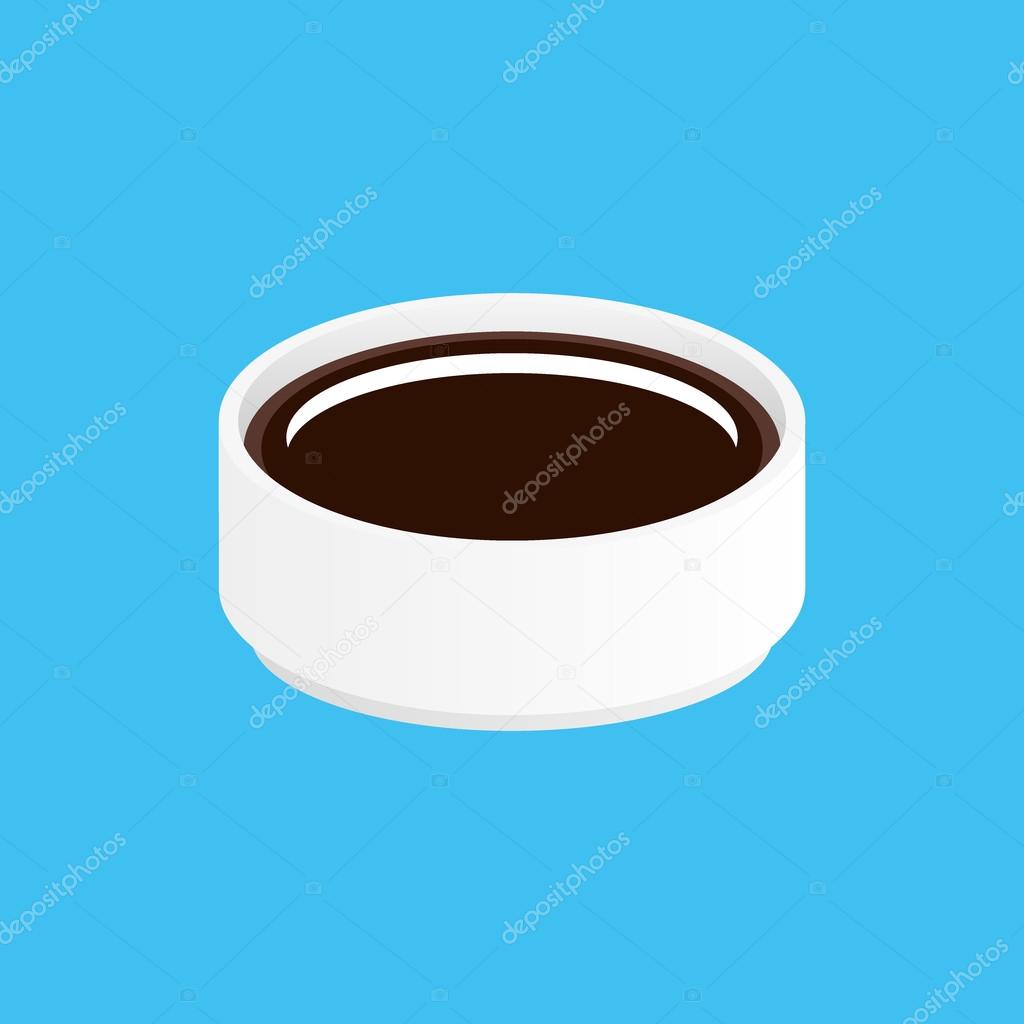 Soy sauce in bowl