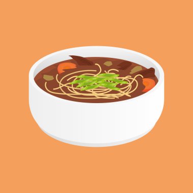 Udon erişte çorbası