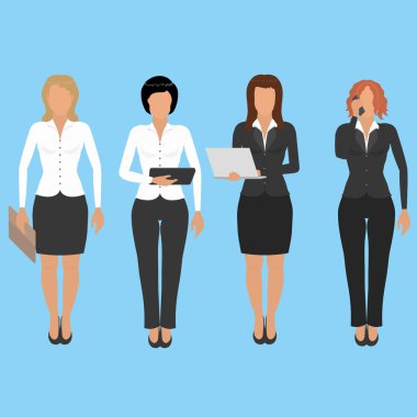 Dört farklı iş kadını