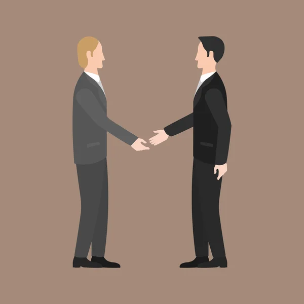 Businessman shaking hands — Stock Vector