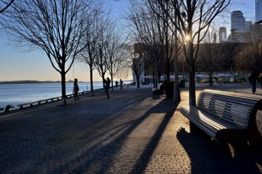 Toronto Limanı Kışın gün batımında