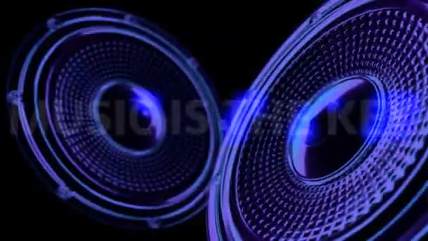 Vj musical motion footage -music is the key theme. 3D render — Stock Video