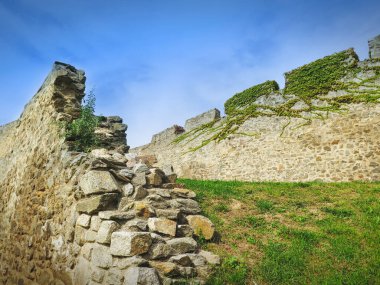 Eski Znojmo kasabasındaki eski duvar, Çek Cumhuriyeti, Güney Moravya, Avrupa.