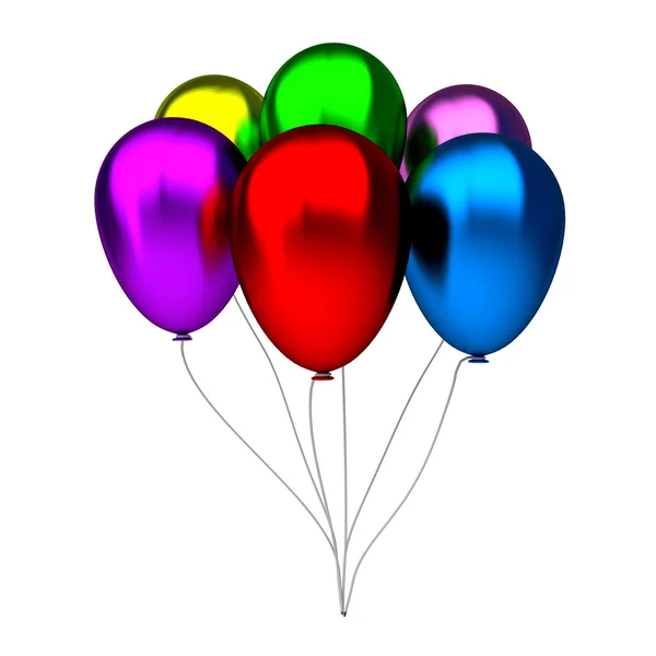 Olorful 的生日气球 — 图库照片