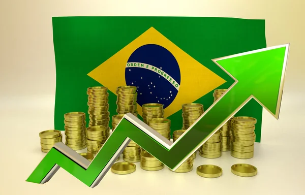 Zhodnocování měny - Brazilský real — Stock fotografie