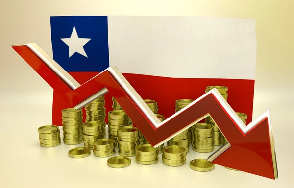 Valuta collapse - Chileense peso — Stockfoto