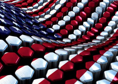 altıgenler ile ABD bahis konusu--dan parlak arka plan