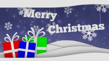 neşeli Noel sorunsuz video döngü