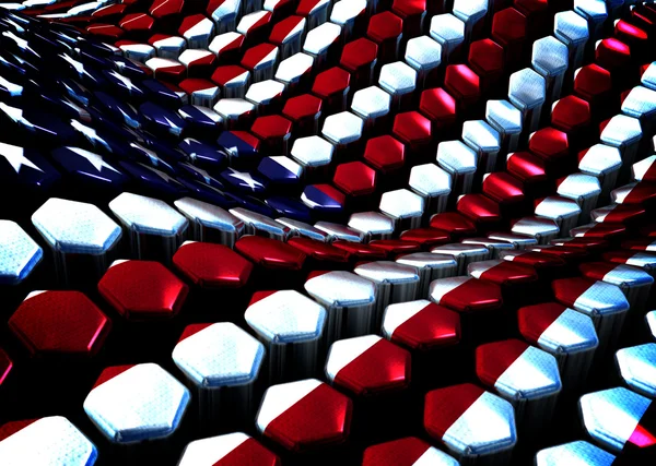 USA bakgrund tema - 3d render — Stockfoto