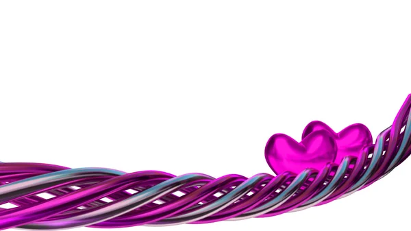 Element projektu fioletowy miłość z serca — Zdjęcie stockowe