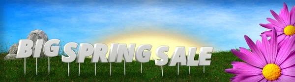 Big spring sale background template — Stock Photo, Image