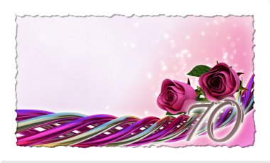doğum günü kavramı pembe Gül ve sparks