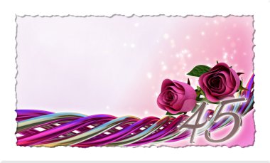 doğum günü kavramı pembe Gül ve sparks