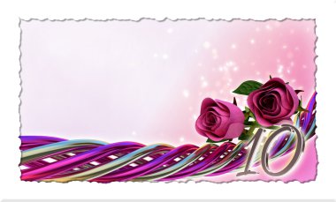 doğum günü kavramı pembe Gül ve sparks