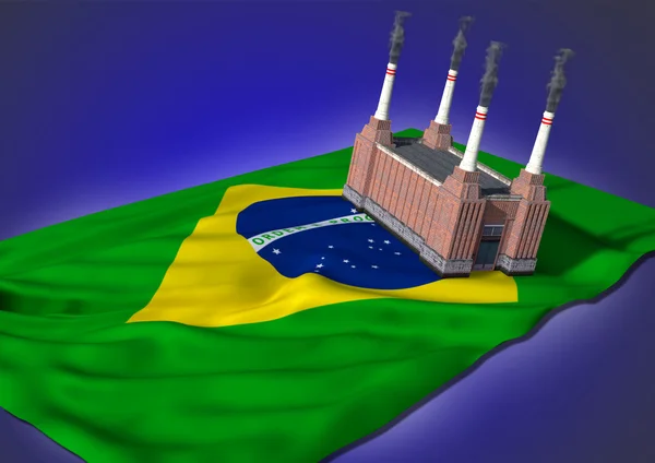 Concepto nacional de la industria pesada - Tema brasileño —  Fotos de Stock