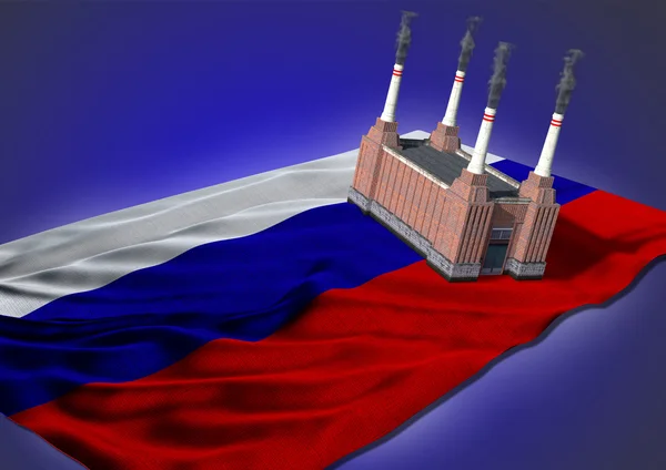 Nationale zware industrie concept - Russische thema — Stockfoto