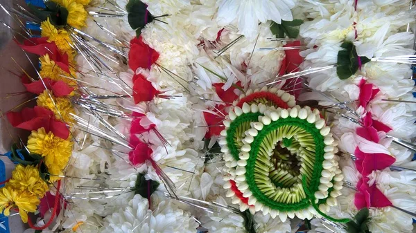 Closeup Άποψη Των Λουλουδιών Shevanti Χρυσάνθεμα — Φωτογραφία Αρχείου
