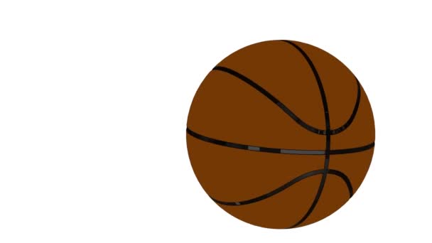 多目的用バスケットボールアニメーション — ストック動画