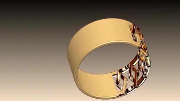 Fashion Ring Sieraden Video Voor Multifunctioneel Gebruik — Stockvideo