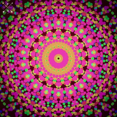 Projelerin çok amaçlı kullanımı için renkli soyut illüstrasyon tasarımı resimleri