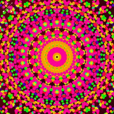 Projelerin çok amaçlı kullanımı için renkli soyut illüstrasyon tasarımı resimleri